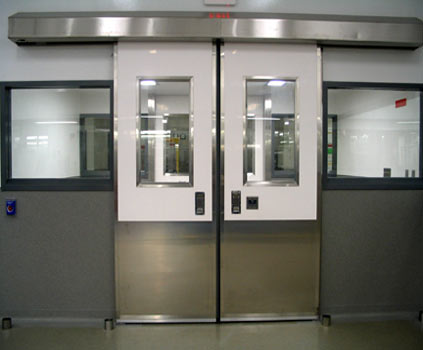 Sliding stainless steel door